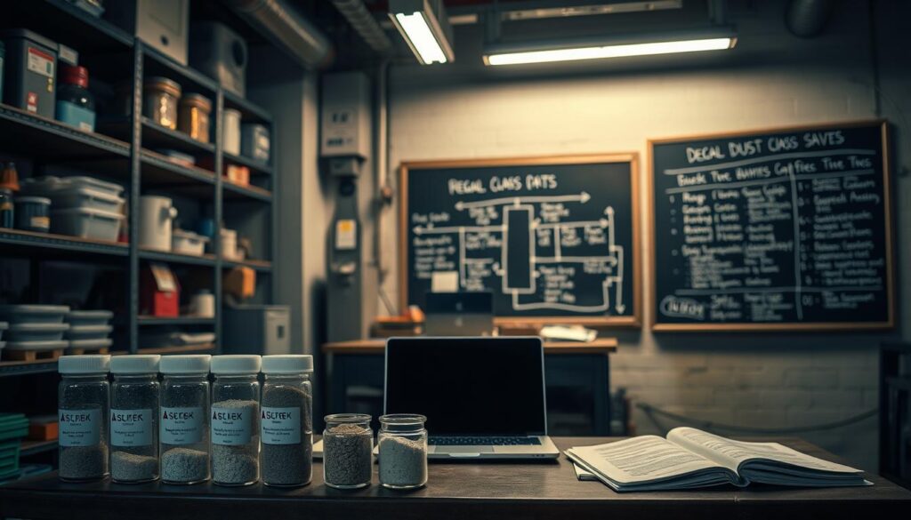 Regulatorische Vorschriften und Staubklassen